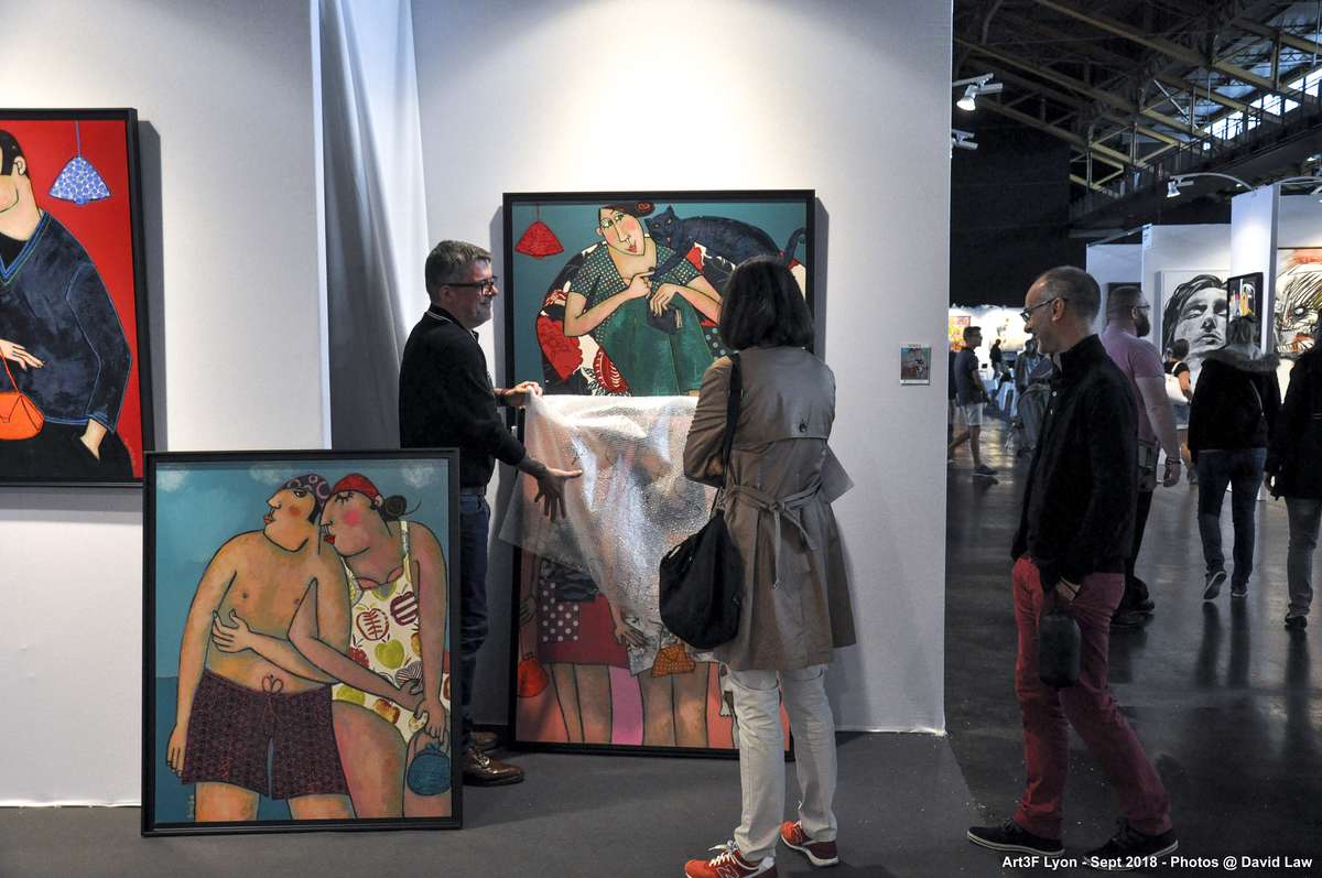 巴黎當(dāng)代藝術(shù)博覽會(huì)，art3f，藝術(shù)展會(huì)現(xiàn)場(chǎng)