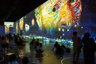 創(chuàng)意展廳，梵高畫展，梵高展臺